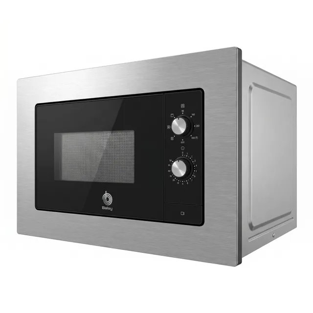 Microondas mecanico encastrable con marco con grill