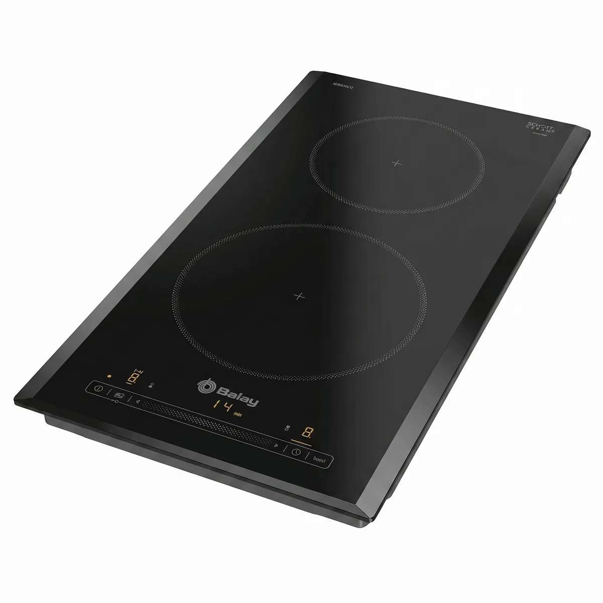 Placa domino induccion encastrable 30 cm 2 zonas — Placa domino induccion encastrable 30 cm 2 zonas